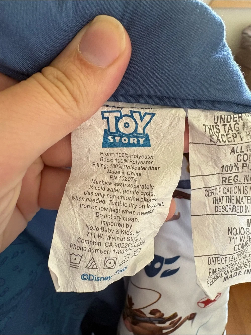 Disney Toy Story Blue Green Kids Blanket Featuring Buzz Lightyear & Friends